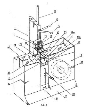 Figure 1. Mechanical device for manufacturing container briquets